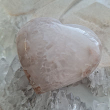 Load image into Gallery viewer, Pink Amethyst X Flower Agate Heart