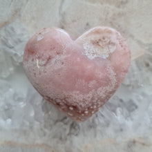 Load image into Gallery viewer, Pink Amethyst X Flower Agate Heart