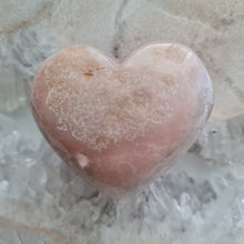 Load image into Gallery viewer, Pink Amethyst X Flower Agate Heart
