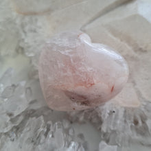 Load image into Gallery viewer, Pink Amethyst X Flower Agate Heart
