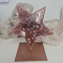 Load image into Gallery viewer, Pink Amethyst Star with Stand