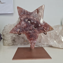 Load image into Gallery viewer, Pink Amethyst Star with Stand