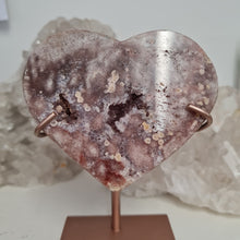 Load image into Gallery viewer, Pink Amethyst Heart with Stand