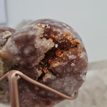 Load image into Gallery viewer, Pink Amethyst Heart with Stand