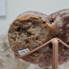 Load image into Gallery viewer, Pink Amethyst Heart with Stand