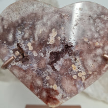 Load image into Gallery viewer, Pink Amethyst Heart with Stand