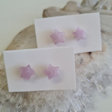 Load image into Gallery viewer, Lepidolite Star Stud Ear-ring