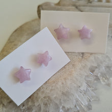 Load image into Gallery viewer, Lepidolite Star Stud Ear-ring