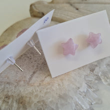 Load image into Gallery viewer, Lepidolite Star Stud Ear-ring