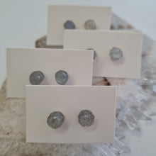 Load image into Gallery viewer, Labradorite Rosette Stud Ear-ring