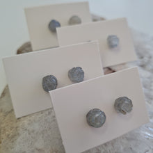 Load image into Gallery viewer, Labradorite Rosette Stud Ear-ring