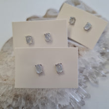 Load image into Gallery viewer, Moonstone Stud Ear-ring - Oval