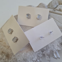 Load image into Gallery viewer, Moonstone Stud Ear-ring - Oval