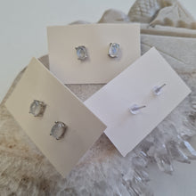 Load image into Gallery viewer, Moonstone Stud Ear-ring - Oval