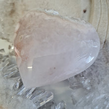 Load image into Gallery viewer, Pink Amethyst X Flower Agate Heart