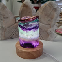 Load image into Gallery viewer, Rainbow Fluorite Lamp