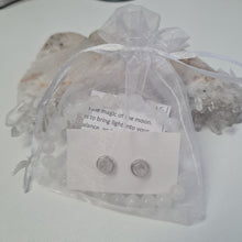 Load image into Gallery viewer, Moonstone Bracelet and Stud Ear-ring Set