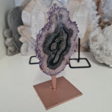 Load image into Gallery viewer, Amethyst Stalactite Slice with stand