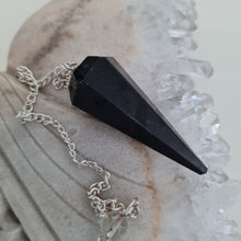Load image into Gallery viewer, Black Obsidian Pendulum