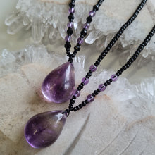 Load image into Gallery viewer, Amethyst Bead Necklace