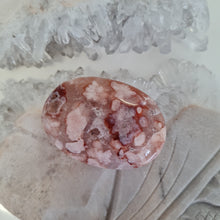Load image into Gallery viewer, Pink Amethyst X Flower Agate Palmstone