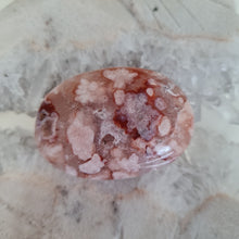 Load image into Gallery viewer, Pink Amethyst X Flower Agate Palmstone