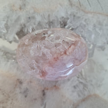 Load image into Gallery viewer, Pink Amethyst X Flower Agate Palmstone