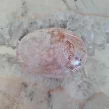 Load image into Gallery viewer, Pink Amethyst X Flower Agate Palmstone