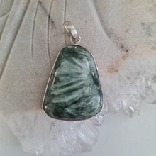 Load image into Gallery viewer, Seraphinite Sterling Silver Pendant