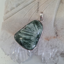 Load image into Gallery viewer, Seraphinite Sterling Silver Pendant