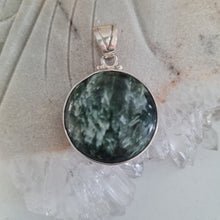 Load image into Gallery viewer, Seraphinite Sterling Silver Pendant