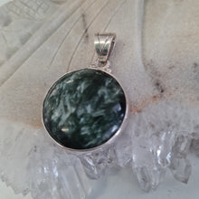 Load image into Gallery viewer, Seraphinite Sterling Silver Pendant
