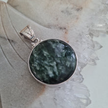Load image into Gallery viewer, Seraphinite Sterling Silver Pendant