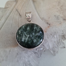 Load image into Gallery viewer, Seraphinite Sterling Silver Pendant