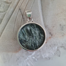 Load image into Gallery viewer, Seraphinite Sterling Silver Pendant