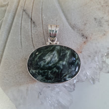 Load image into Gallery viewer, Seraphinite Sterling Silver Pendant