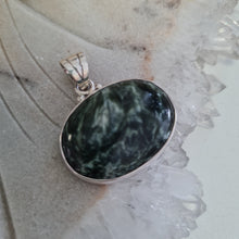 Load image into Gallery viewer, Seraphinite Sterling Silver Pendant