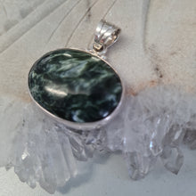 Load image into Gallery viewer, Seraphinite Sterling Silver Pendant