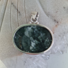 Load image into Gallery viewer, Seraphinite Sterling Silver Pendant