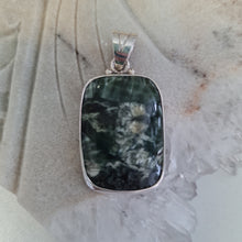 Load image into Gallery viewer, Seraphinite Sterling Silver Pendant