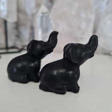 Load image into Gallery viewer, Black Obsidian Elephant