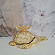 Load image into Gallery viewer, Turtle Sphere Stand -- Gold