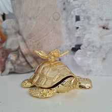 Load image into Gallery viewer, Turtle Sphere Stand -- Gold