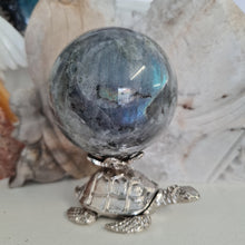 Load image into Gallery viewer, Turtle Sphere Stand -- Silver