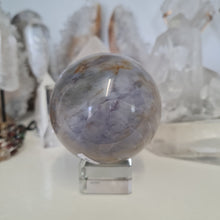Load image into Gallery viewer, Purple Chalcedony Sphere
