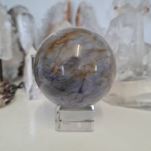 Load image into Gallery viewer, Purple Chalcedony Sphere