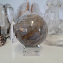 Load image into Gallery viewer, Purple Chalcedony Sphere
