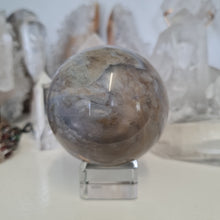 Load image into Gallery viewer, Purple Chalcedony Sphere