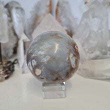 Load image into Gallery viewer, Purple Chalcedony Sphere