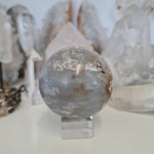 Load image into Gallery viewer, Purple Chalcedony Sphere